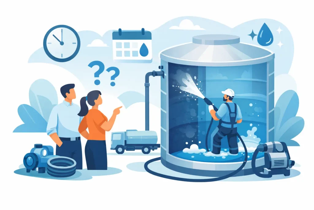 When to Book a Water Tank Cleaning Service